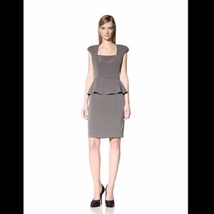 Single peplum sheath dress